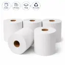 Midi Poetspapier Gerecycled – 6 Rollen x 275 Meter – 1-Laags – Embossed – Geschikt voor Midi Poetsroldispensers