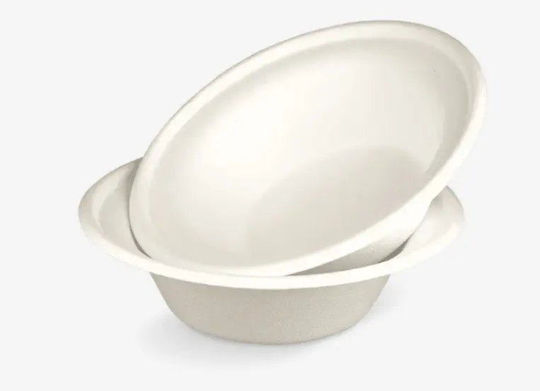 Suikerriet Kommen 300 ml – Ø 16 cm – 1000 Stuks – 12 oz Bagasse Bowls – Plasticvrij en Biologisch Afbreekbaar
