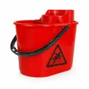 Mopemmer 12 liter - Met uitwringkorf - Rood - Draaghandvat