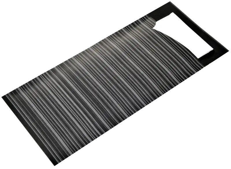 Bestekzakje Zwart Papier Binnen Servet 5 x 100 Stuks