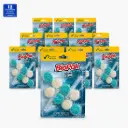BioPak Power Active WC Blok Oceaan – Toiletblok met Frisse Oceaangeur – 12 Verpakkingen van 2 x 50 g – Toiletverfrisser voor de Toiletrand – 24 WC-Blokken