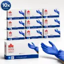 Maple Leaf Nitril Handschoenen Blauw Maat S – 100 Stuks – 3,5 Gram – Poedervrij – Latexvrij – Niet-Steriele Onderzoekshandschoenen – EN 455 – AQL 1.5 - 10x100 Stuks