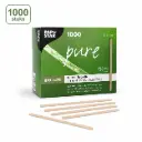 Roerstaafjes hout "pure" 11 cm x 5 mm Per Pakket 1000 Stuks 
