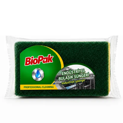 Biopak Schuurspons professioneel Per Zakje 1 Stuk ( 24 Stuks Per Zakje x 25 )