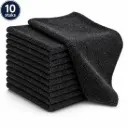 NaturaSterk Schoonmaakdoekjes Microvezeldoekjes – Per Zakje 10 Stuks – Antraciet Donkergrijs – 40 x 40 cm – 340 g/m² – Wasbare Herbruikbare Poetsdoeken voor Keuken Badkamer Glas Kantoor Horeca Auto