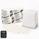 PAPSTAR Serviettendispenser met Navulservetten – 8.000 Witte Servetten – 32 x 250 Stuks – 1-Laags – 25 x 30 cm – Dispenser Grijs/Wit