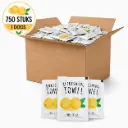 Citroen Verfrissingsdoekjes – 750 Stuks – Individueel Verpakt – 16 x 16 cm – Fresh Citrus – Voor Horeca, Catering en Takeaway