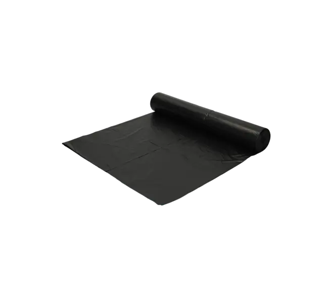 Afvalzak Gerecycled HDPE Zwart 70x110cm T25 120 Liter HY Per Doos 20 Rollen x 25 Stuks