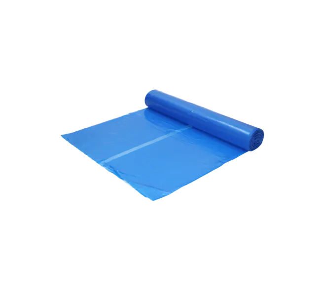 Afvalzak Gerecycled LDPE Blauw 70x110cm T40 120 Liter HY Per Doos 10 Rollen x 20 Stuks