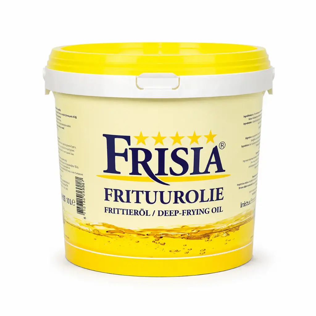 Frisia Frituurolie – 10 Liter Emmer – Plantaardige Olie – Voor Frituren en Wokken – Neutrale Smaak – Geschikt voor Horeca en Thuisgebruik