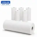 Onderzoektafelpapier 2-Laags Cellulose – 6 Rollen van 50 cm x 100 m   – Zacht en Sterk Behandelbankpapier – Hygiënische Papierrollen voor Praktijk, Salon en Kliniek