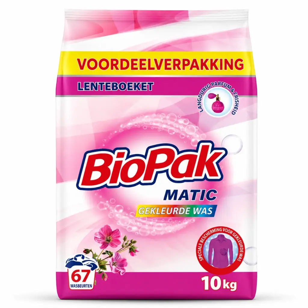 Biopak Matik Waspoeder Kleur 10 kg  