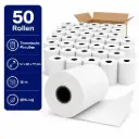 Thermische Pinrollen 57 x 40 x 12 mm – 18 Meter – 48 grams – BPA-vrij – Kassarollen / Bonrollen – 50 Stuks