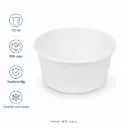 Salade Bowl 750ml 26oz Ø148mm wit 300 Stuks
