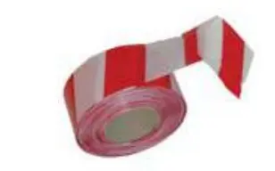 [BR120019] Afzetband rood-wit rol à 500 mtr 50 mm 50 μ