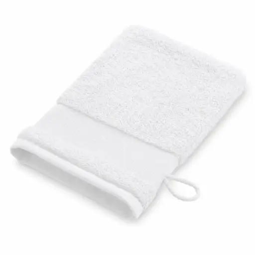 Wit Washandje 16 x 24 cm – 100% Katoen – 500 g/m² – Zacht en Absorberend – Met Ophanglus – 1 Stuk