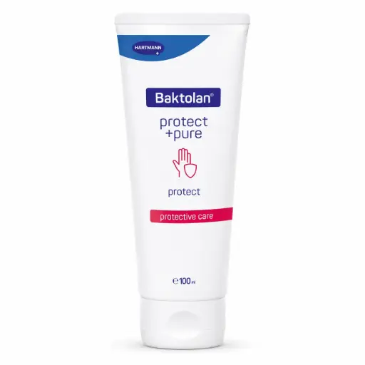 [HM110040] HARTMANN Baktolan Protect+ Pure Handcrème 100 ml – Beschermende Huidlotion – Voor Droge en Zwaar Belaste Huid – Geur-, Siliconen- en Parabeenvrij
